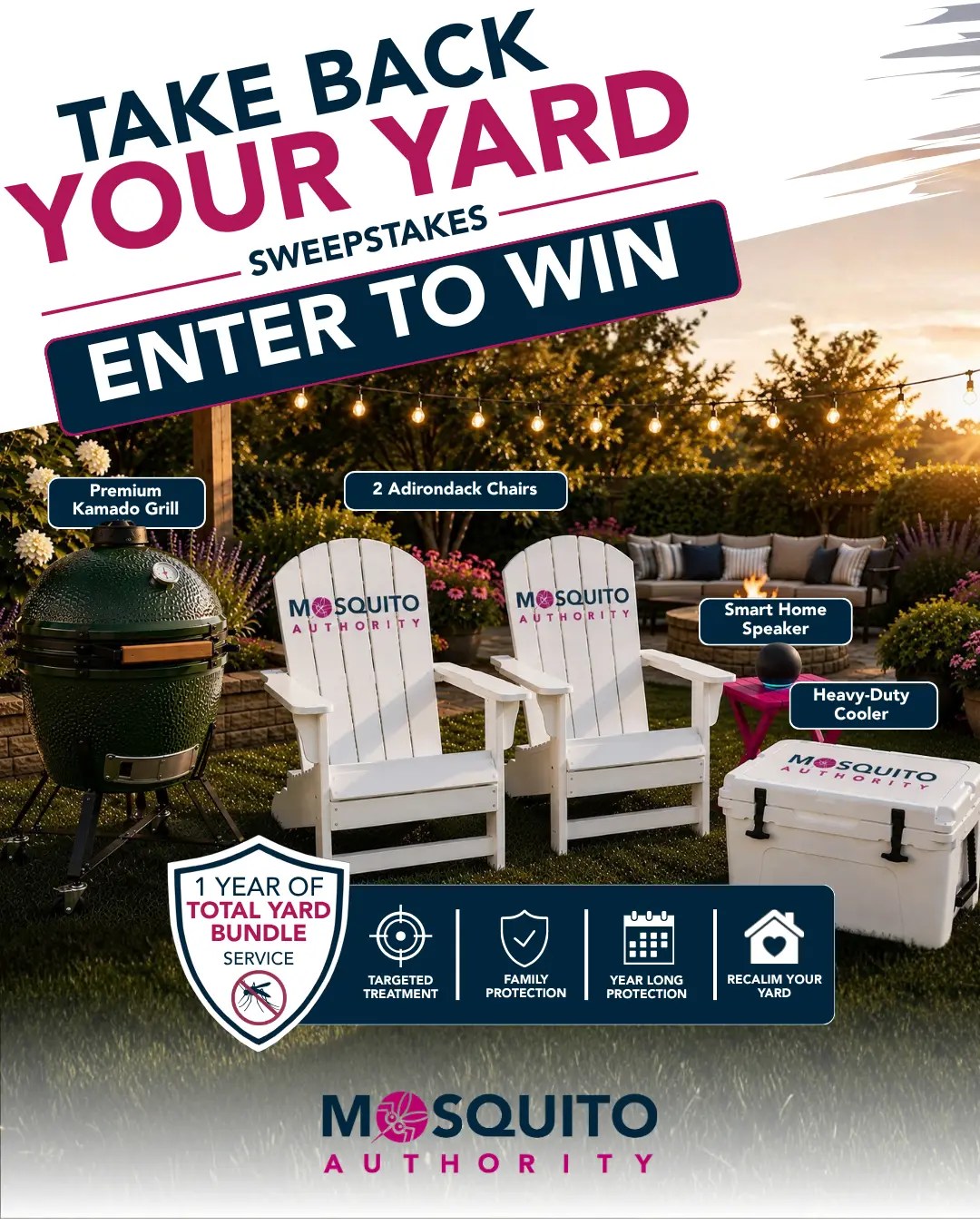 Take Back Your Yard prize package creative