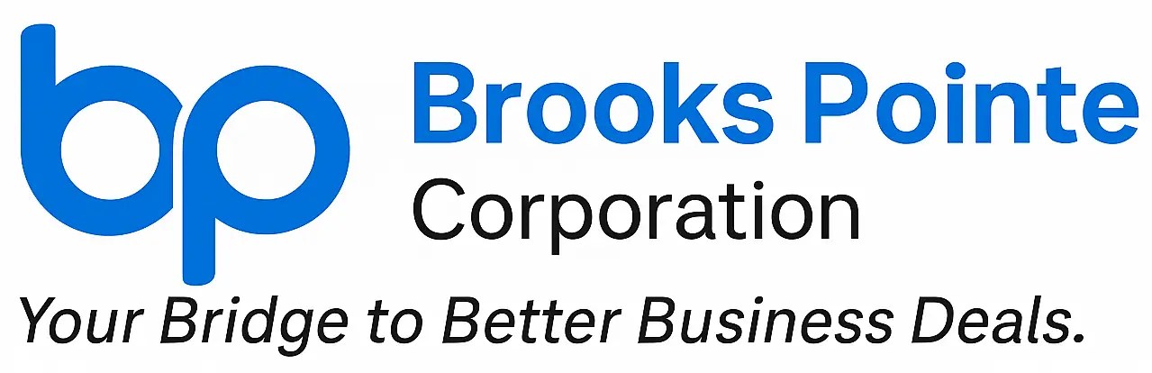 Brooks Pointe – Your Bridge to Better Business Deals branding image.