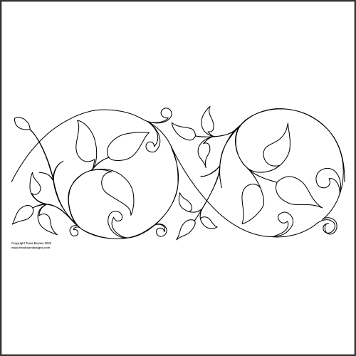 New World Rose - Scroll border