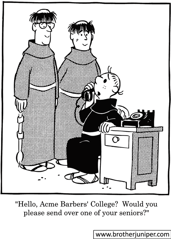 Brother Juniper Cartoon by Fr. Justin ‘Fred’ McCarthy