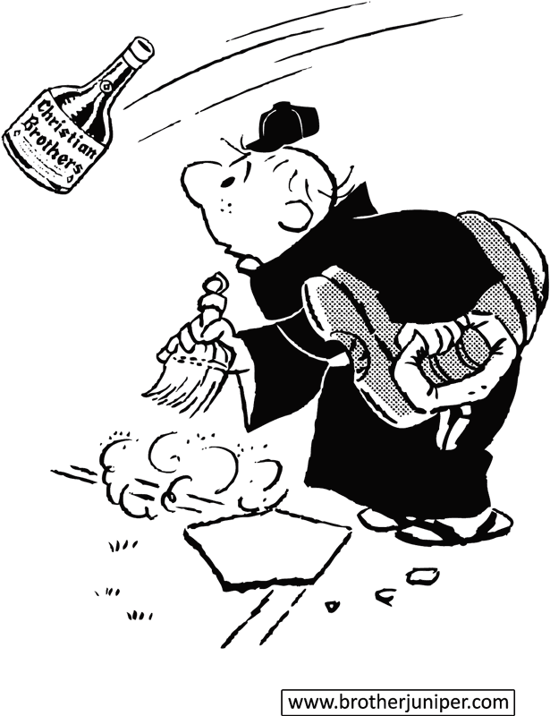 Brother Juniper Cartoon by Fr. Justin ‘Fred’ McCarthy