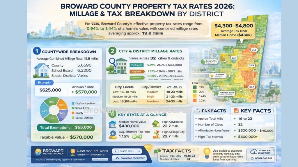 Broward County Property Tax Due Dates Penalties 2026 Broward County Property Tax Rates