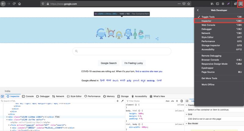 How To Inspect Interactions In The Browser - Amazing Space Pattern - Retina