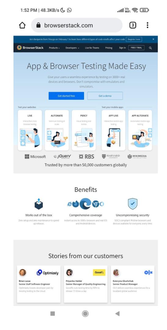 Javascript Website Displays On Desktop Browser And Android Devices - Best City Patterns in Retina