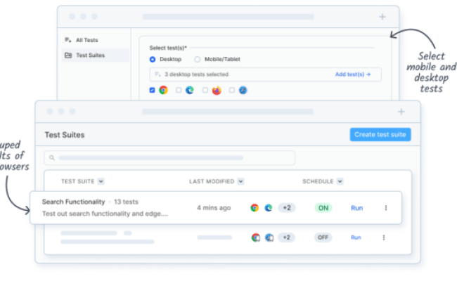 BrowserStack Low-Code Automation - Features | BrowserStack