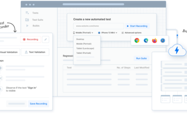 BrowserStack Low-Code Automation - Features | BrowserStack
