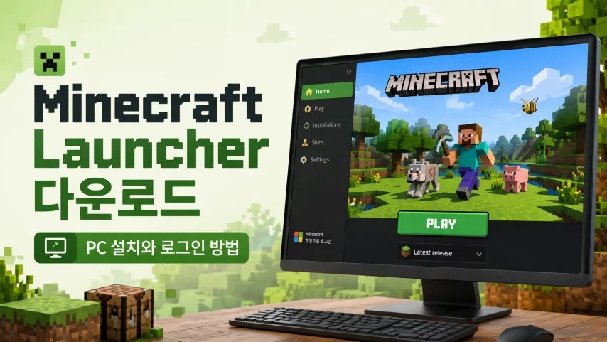 Minecraft Launcher 다운로드 PC 설치와 로그인 방법, Minecraft Launcher 다운로드, 마인크래프트 런처 다운로드, 마인크래프트 다운로드, Minecraft PC, 마인크래프트 설치, Minecraft 로그인, 마인크래프트 자바 에디션, 마인크래프트 베드락, Minecraft Launcher 오류