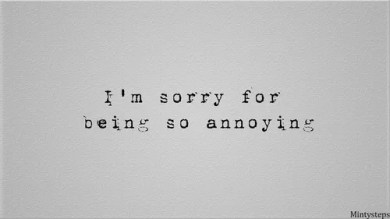 annoying apology