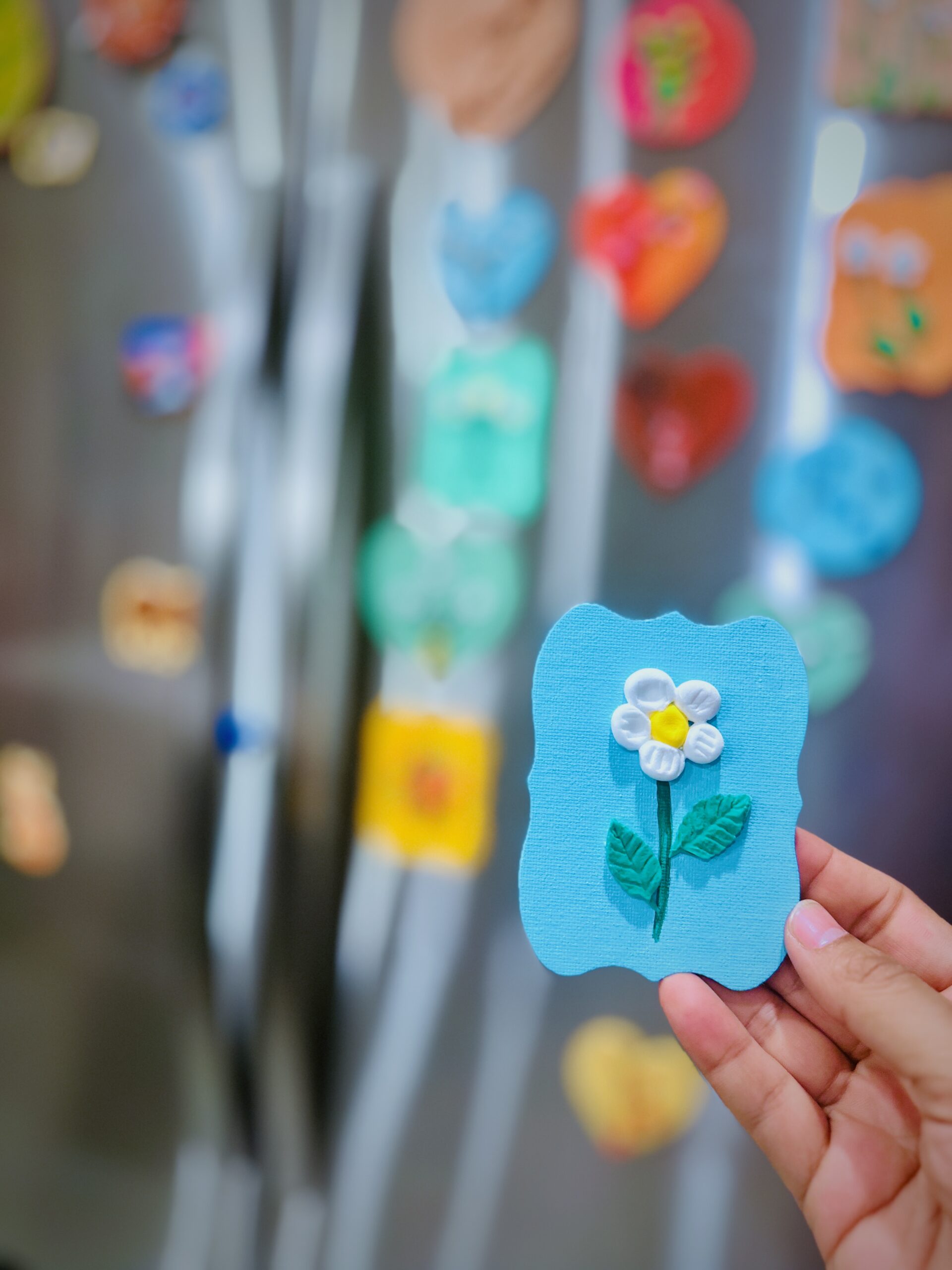 Blooming Flower Handmade Acrylic Fridge Magnets