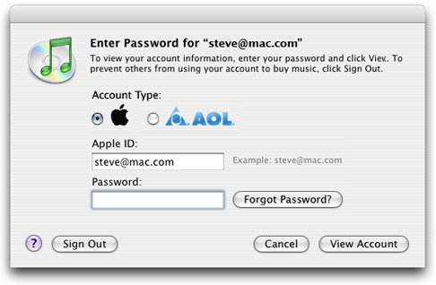All of a sudden i can't sign into my itunes store account. Itunes Login Confusion Blog Of Bryan Haggerty User Experience Designer