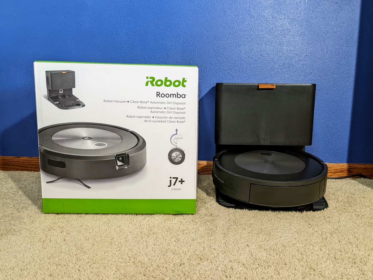 [中古品] Roomba j7+ iRobot Roomba j7+ Select Wi-Fi Robot Vacuum Cleaner with Base