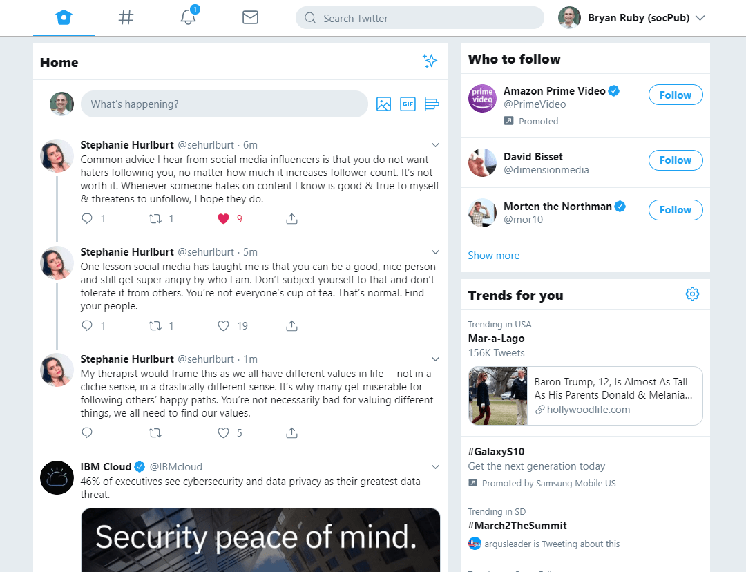 New Twitter Web Interface for 2019