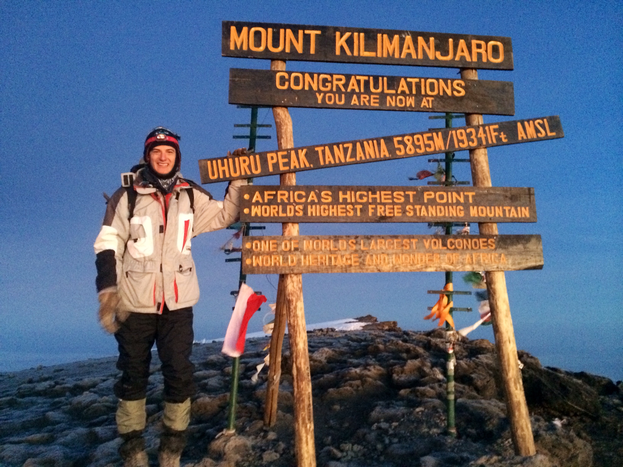 At the top!