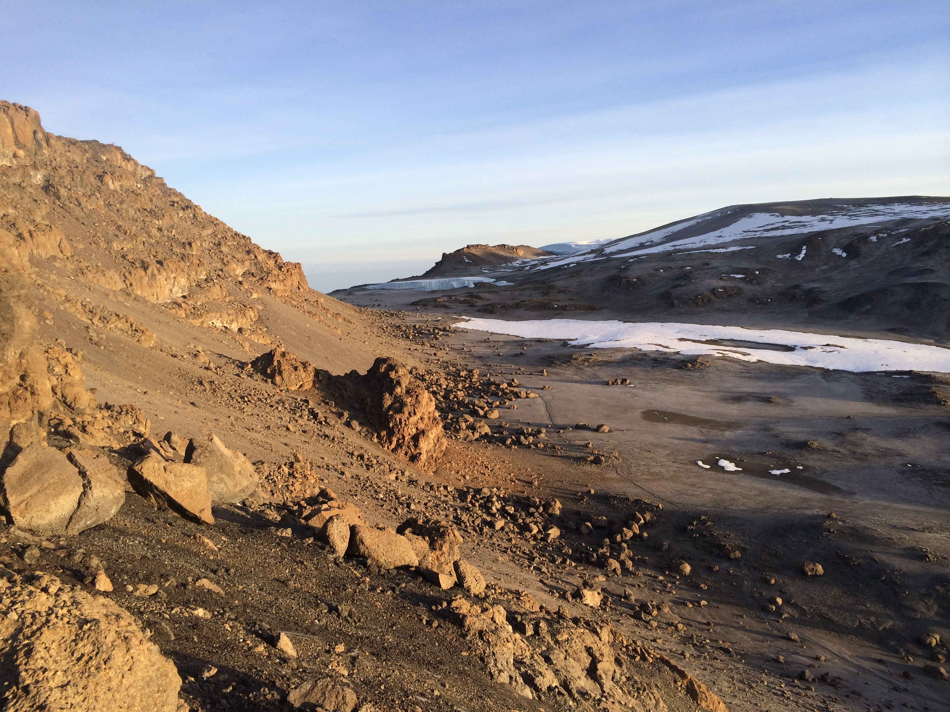 The crater- taken on the way down