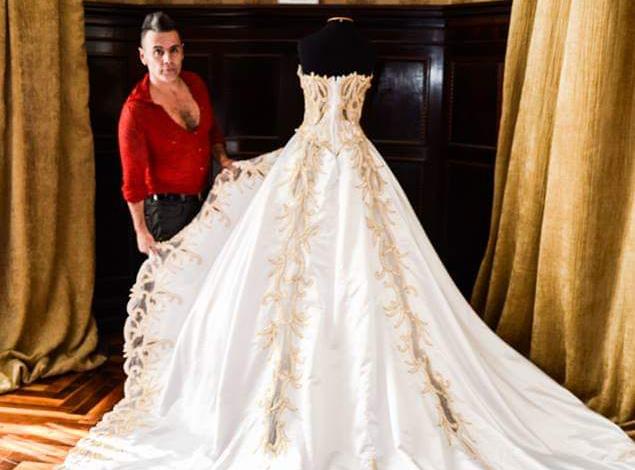 vestido de noiva princesa cauda longa