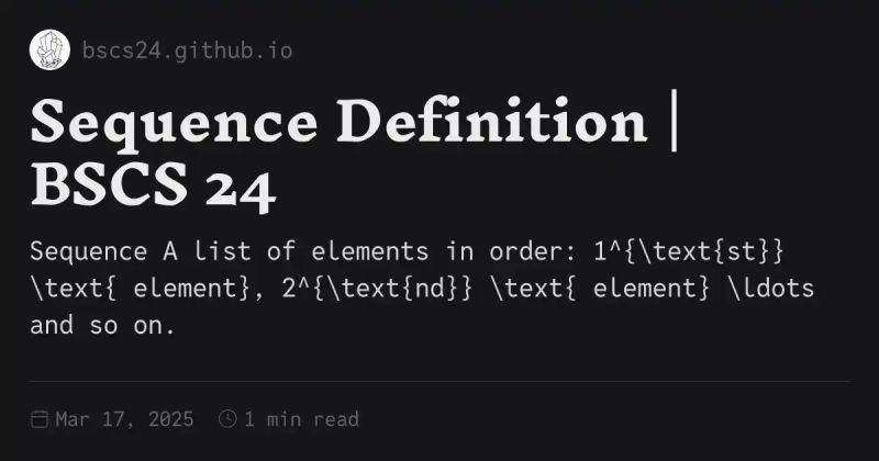 Sequence Definition Bscs 24 - 8K Space Pictures for Desktop