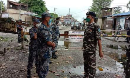 भारत नेपाल सीमा जोगबनी मा नेपाल आर्म्स फोर्स र एसएसबी बीच संवाद