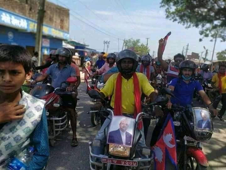 नेपाल राष्ट बाद संघ पर्सा द्वारा २०७२को संबिधानको बिरोधमा मोटरसाइकल र्‍याली