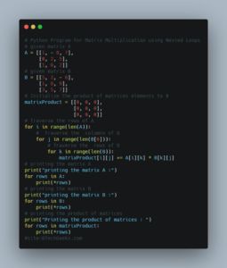 Multiplication Of Two Matrices In Python - Beautiful Geometric Photo - Mobile