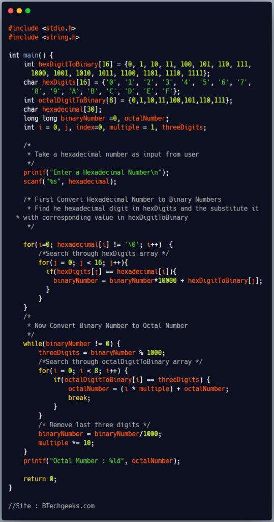 Java Decimal To Octal Java Program To Convert Hexadecimal To Octal Btech Geeks - Stunning 4K Vintage Backgrounds | Free Download