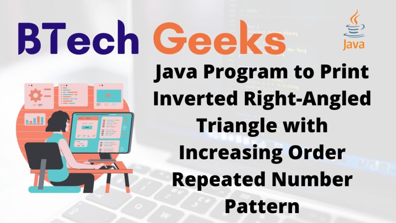 Java Program To Print Triangle With Repeated Character Decreasing Order Pattern Btech Geeks - Nature Wallpaper Collection - High Resolution Quality