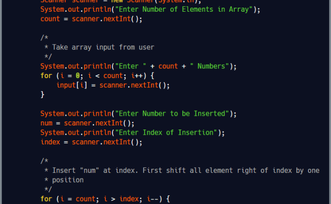 Inserting Into An Array Java - Java Program To Insert An Element In ...