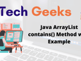 Arraylist Contains Method Java Arraylist Contains Method With