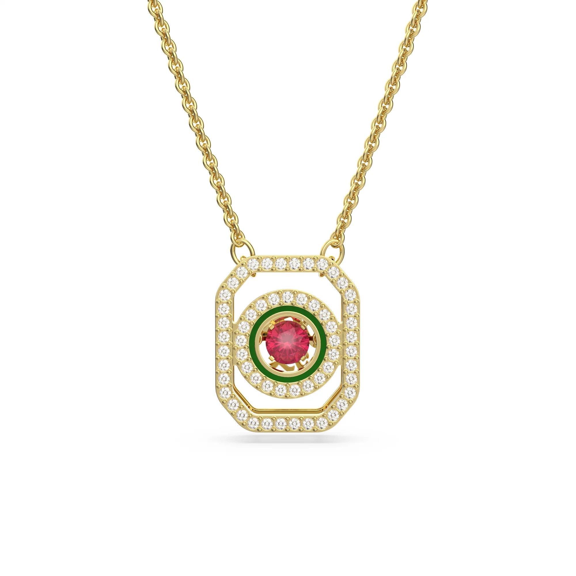 Swarovski Alea Kolye, Renkli, Sari Altin Rengi Kaplama – 5649785