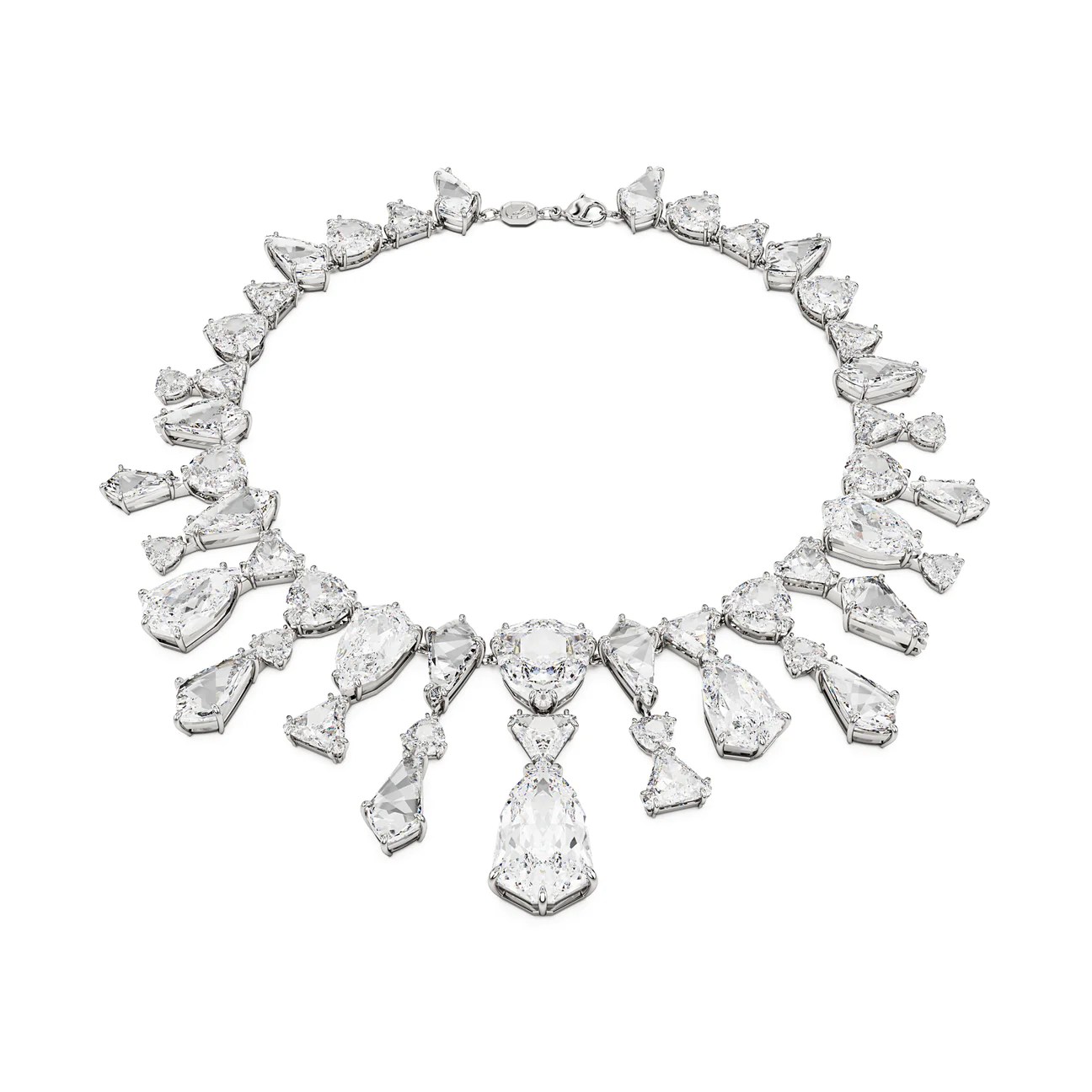 Swarovski Mesmera Kolye, Statement, Mixed Cut, Beyaz, Rodyum Kaplama – 5673599