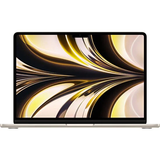 Apple MacBook Air M2 Çip 8GB 256GB SSD macOS 13″ Taşınabilir Bilgisayar Yıldız Işığı MLY13TU/A