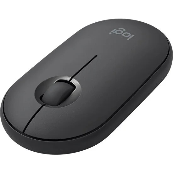 Logitech M350 Pebble Sessiz Kablosuz Kompakt Mouse – Siyah