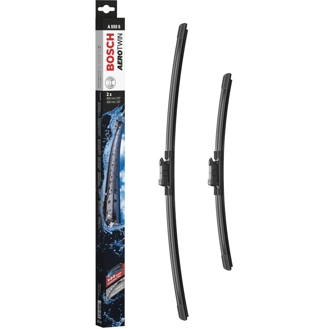 Bosch Aerotwin Silecek Seti – [600/400 mm] Volkswagen Polo (2009 – 2017) [6r1,6c1] – A 555 S