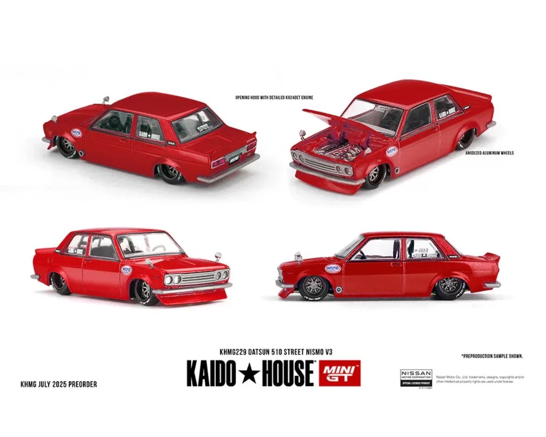 Mini GT x Kaido House 1/64 - Datsun 510 Street NISMO V3 - KHMG229