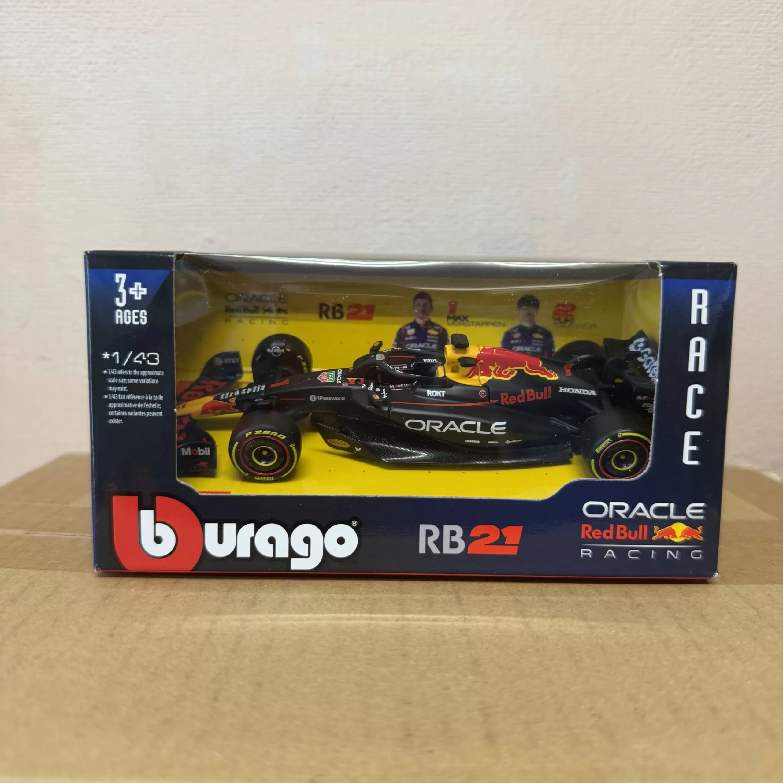 Bburago 1/43 - F1 2025 - Red Bull Racing RB21 (#1) - Max Verstappen