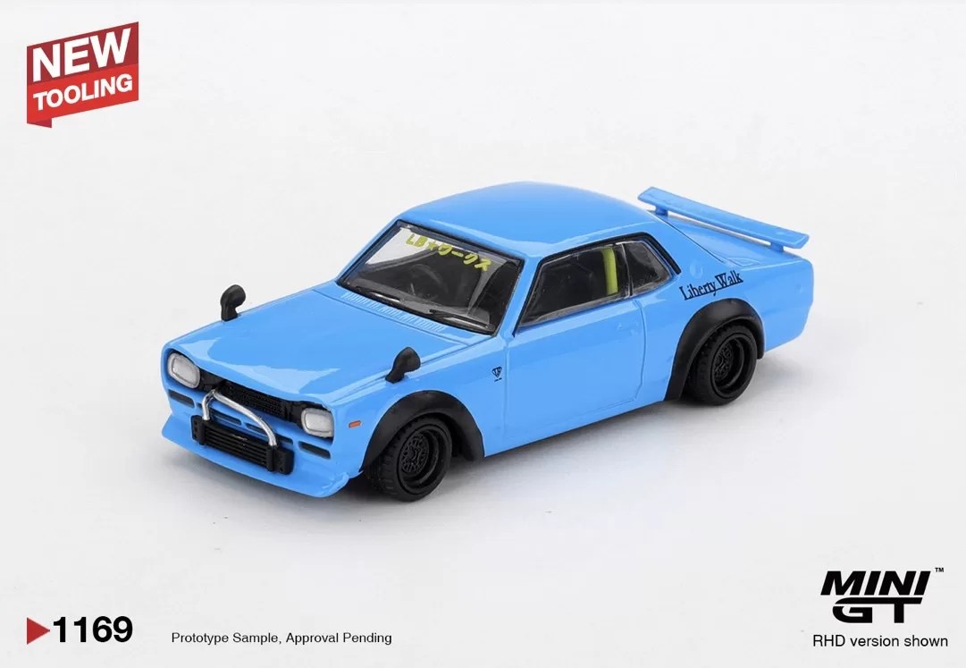 Mini GT 1/64 - Nissan LB★Works HAKOSUKA Baby Blue - MGT01169-R