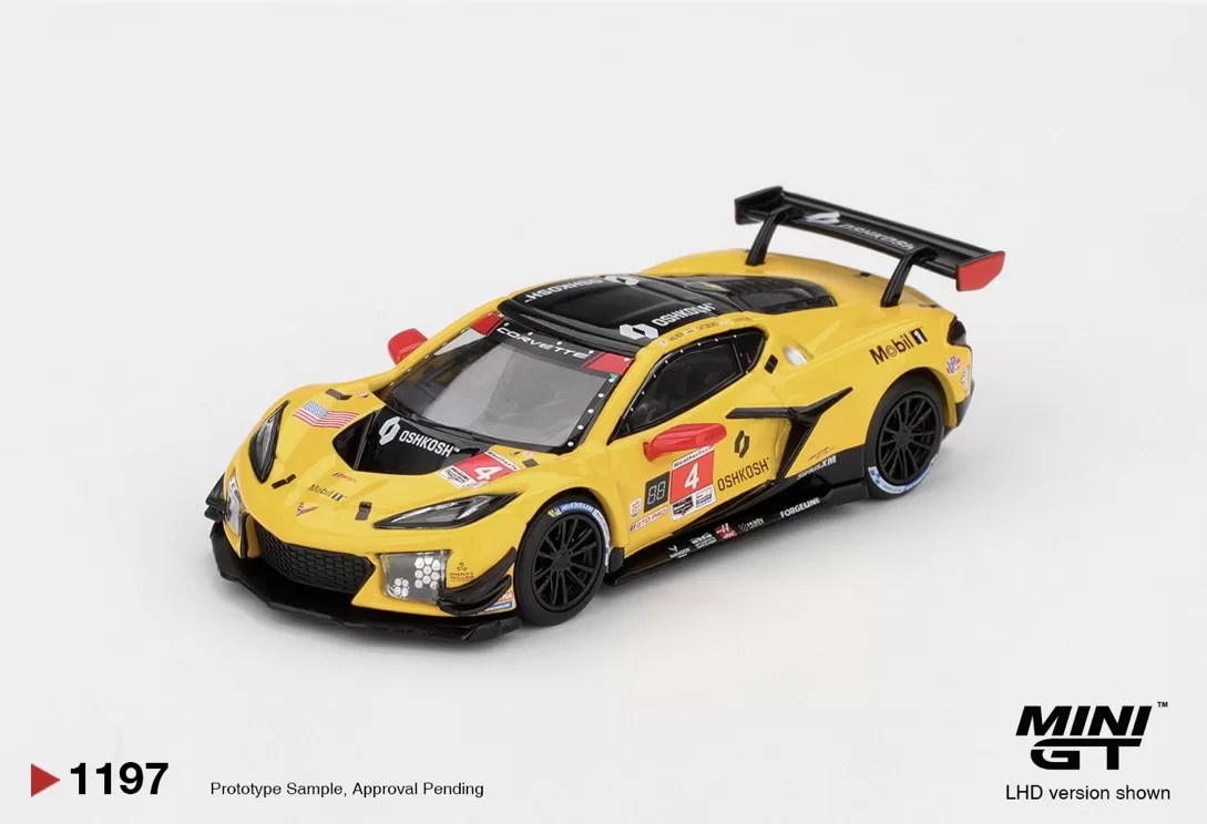 Mini GT 1/64 - Chevrolet Corvette Z06 GT3.R #4 Corvette Racing by Pratt Miller Motorsports 2025 IMSA Daytona 24 Hrs - MGT01197-L