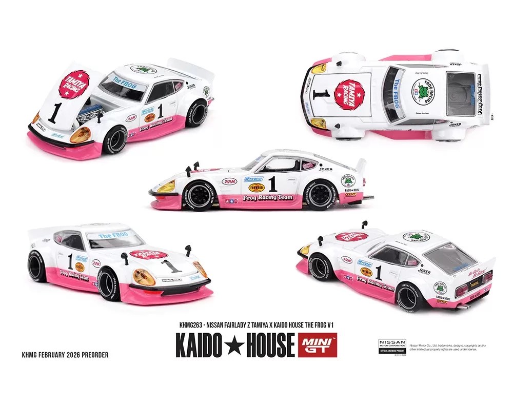 Mini GT x KaidoHouse 1/64 - Nissan Fairlady Z TAMIYA x KAIDO HOUSE "The FROG" V1 - KHMG263