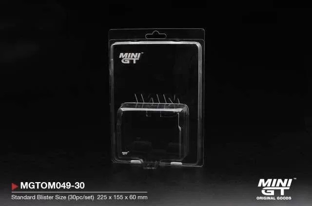 Mini GT 1/64 - Blister Protector Type A – Standard Blister Size (30pcs./Set) - MGTOM049-30