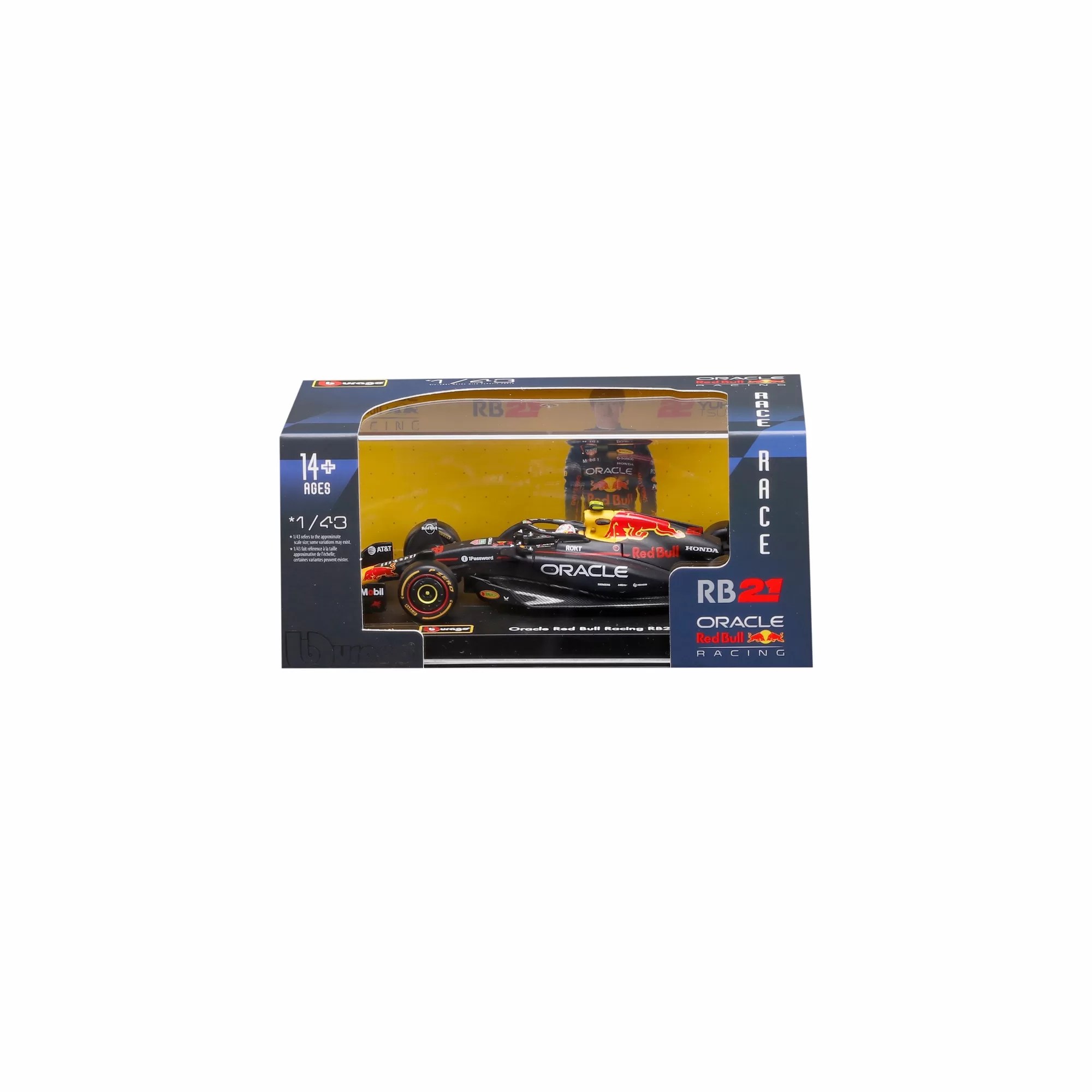 Bburago 1/43 - F1 2025 - Red Bull Racing RB21 (#22) - Yuki Tsunoda with Helmet