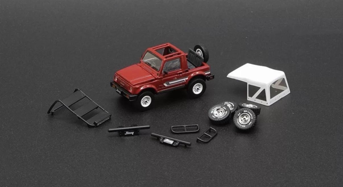 BM Creations 1/64 - Suzuki Jimny (SJ413) - Red (LHD)
