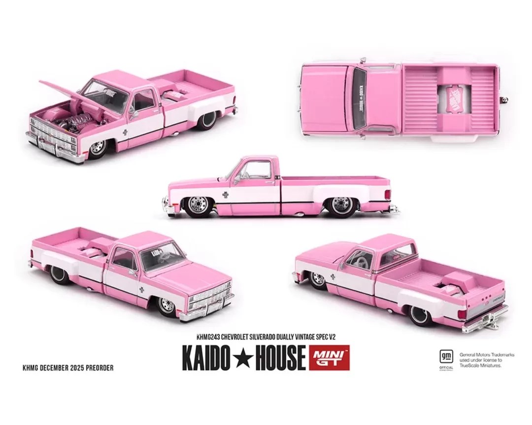 Mini GT x KaidoHouse 1/64 - Chevrolet Silverado Dually Vintage Spec V2 - KHMG243