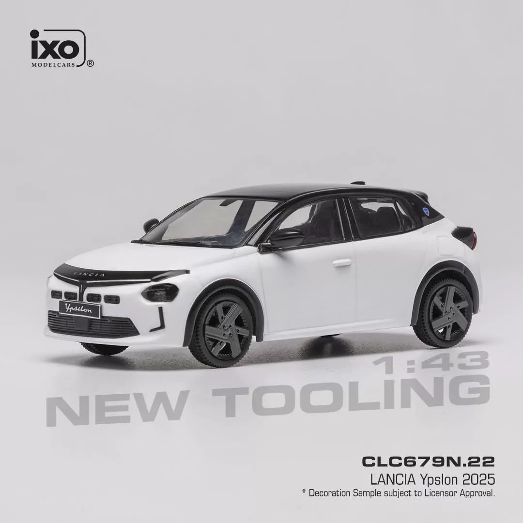 IXO 1/43 CLC679 - 2025 Lancia Ypsilon - White / Black