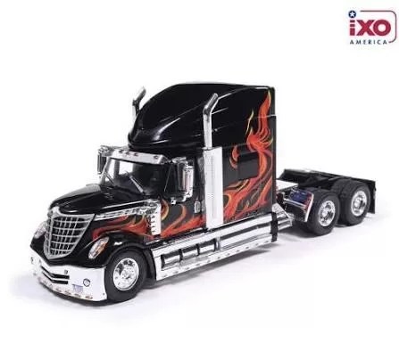 IXO 1/64 U64TR008 - 2010 International  Lonestar - Black with Flames
