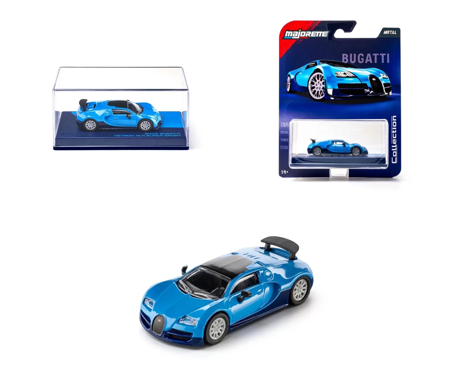 Majorette 1/64 - Collection Wave 4 - 2005 Bugatti Veyron 16.4 SuperSport
