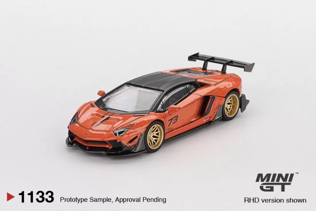 Mini GT 1/64 - LB★WORKS Lamborghini Aventador Limited Edition Orange MDX 2025 - MGT01133-R