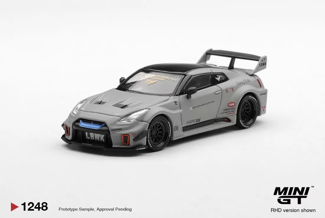 Mini GT 1/64 - NISSAN LB-Silhouette WORKS GT 35GT-RR Ver.1 Matt Grey - MGT01248-R