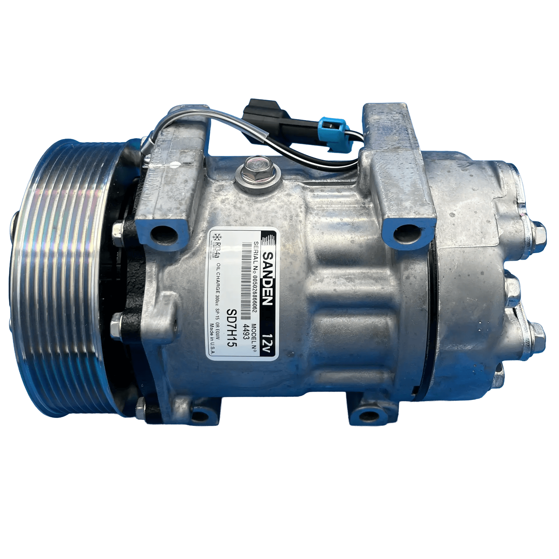 BT5-4733 12V Sanden SD7H15HD A/C Compressor | Volvo WV Head