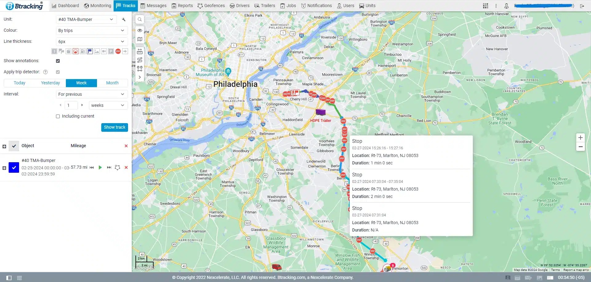 Heavy machinery GPS tracking platform