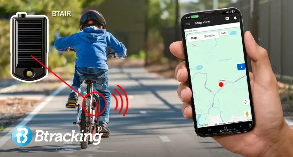 Btracking BTAIR Mini Solar Air Tracker Bluetooth tracking device