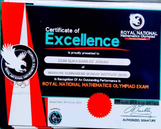 OGONI MATHEMATICS COMPETITION 8